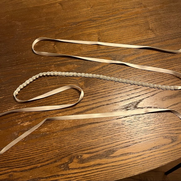 BHLDN (Anthropologie) Amanita Bridal Sash with Pearls and Beads - Picture 9 of 10